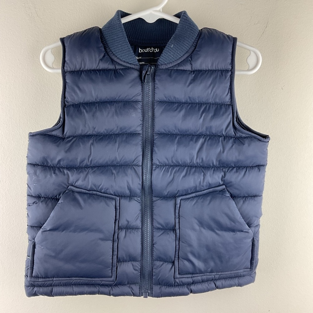 Bout'chou Navy Quilted Puffer Vest Baby Size 24 months
